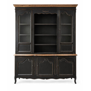 Vetrina shabby nera